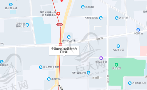 西安赛德阳光口腔门诊部（未央分院）地理位置