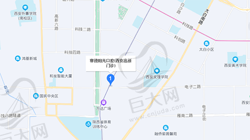 西安高新赛德阳光口腔门诊部地理位置