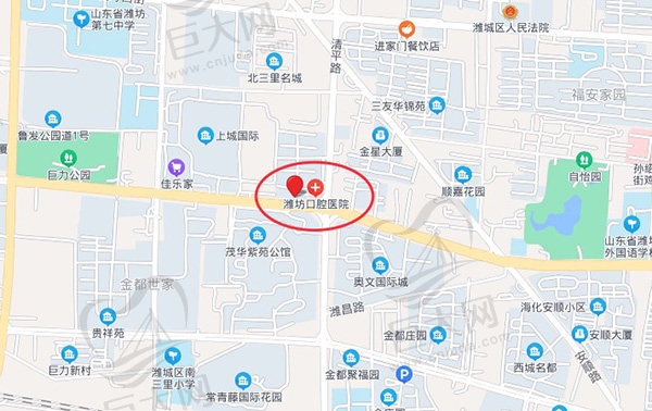 潍坊口腔医院来院路线