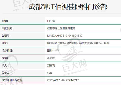 成都佰视佳眼科医院正规吗