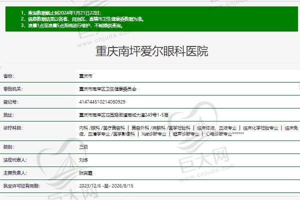 重庆南坪爱尔眼科医院怎么样