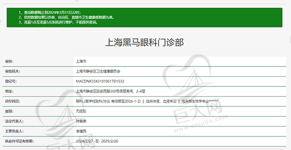 上海黑马眼科门诊部