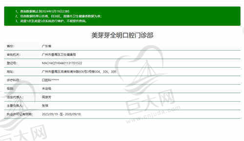 广州美芽芽全明口腔怎么样