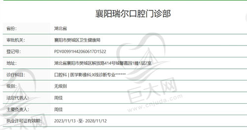 襄阳瑞尔口腔门诊部资质